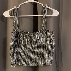Gingham crop top